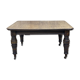 English nineteenth oak table with 1 crank extension