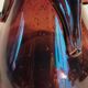 Biot bubbled glass candle holder