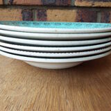 Set of 6 Badonviller soup plates