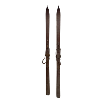 Pair of old skis