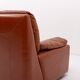 1970’s Vintage Italian design cognac leather lounge chairs