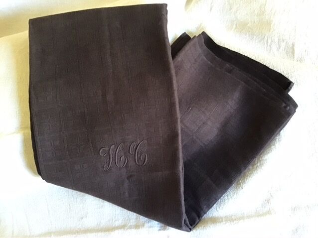 Linen case HC 180x150 purple brown