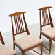 Set of six elegant Italian dining chairs