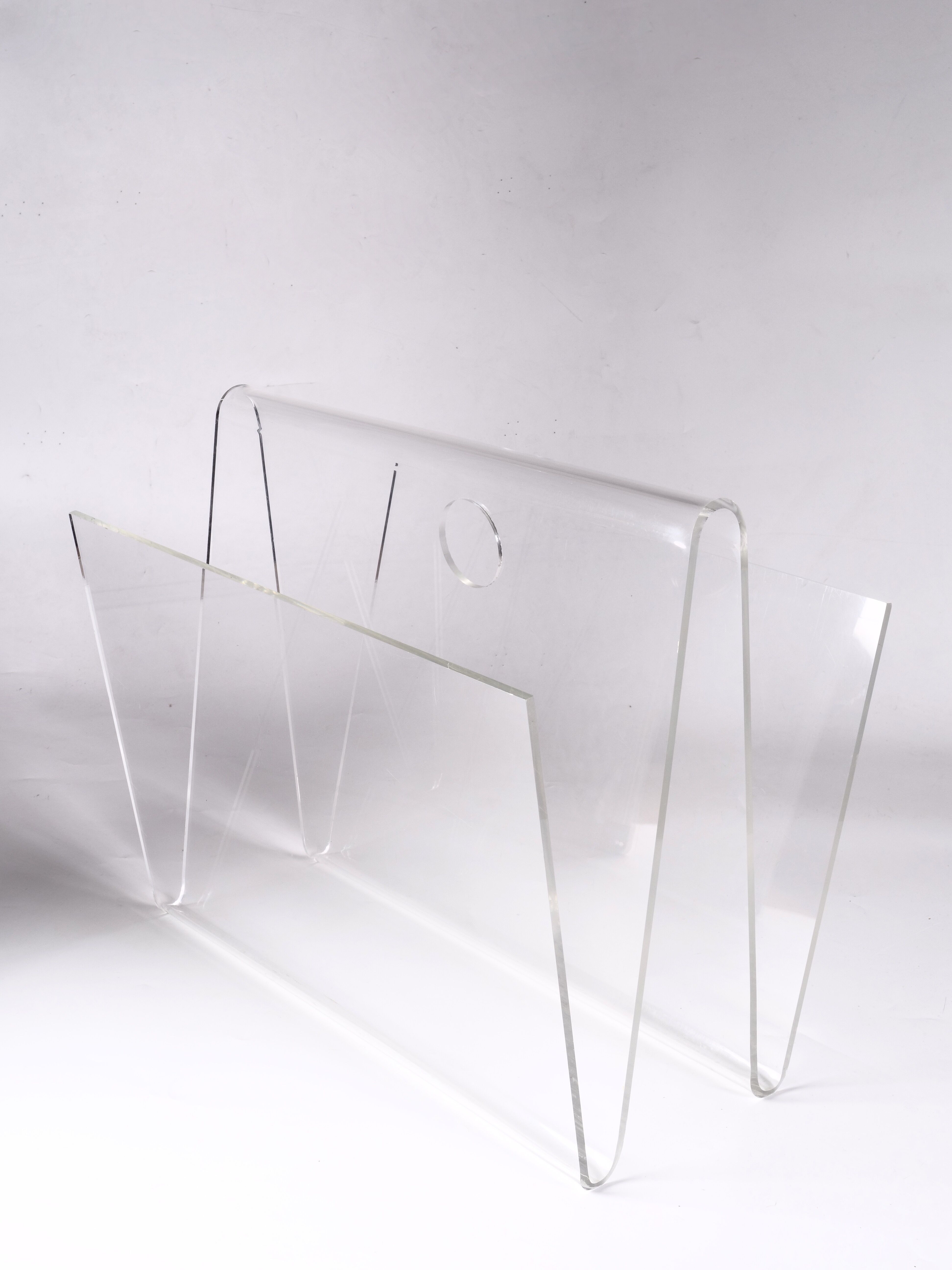 transparent plexiglass review door 1970