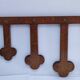 Vintage solid wood coat rack hat rack
