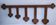 Vintage solid wood coat rack hat rack