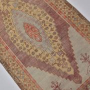 Tapis Oushak vintage noué à la main sku 1455