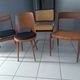 Suite of 4 mismatched vintage chairs Marcel Breuer, niels Otto Miller, Baumann Mondor and Samcom