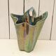 Iridescent ceramic vase Vichy enamels by A. Cytère