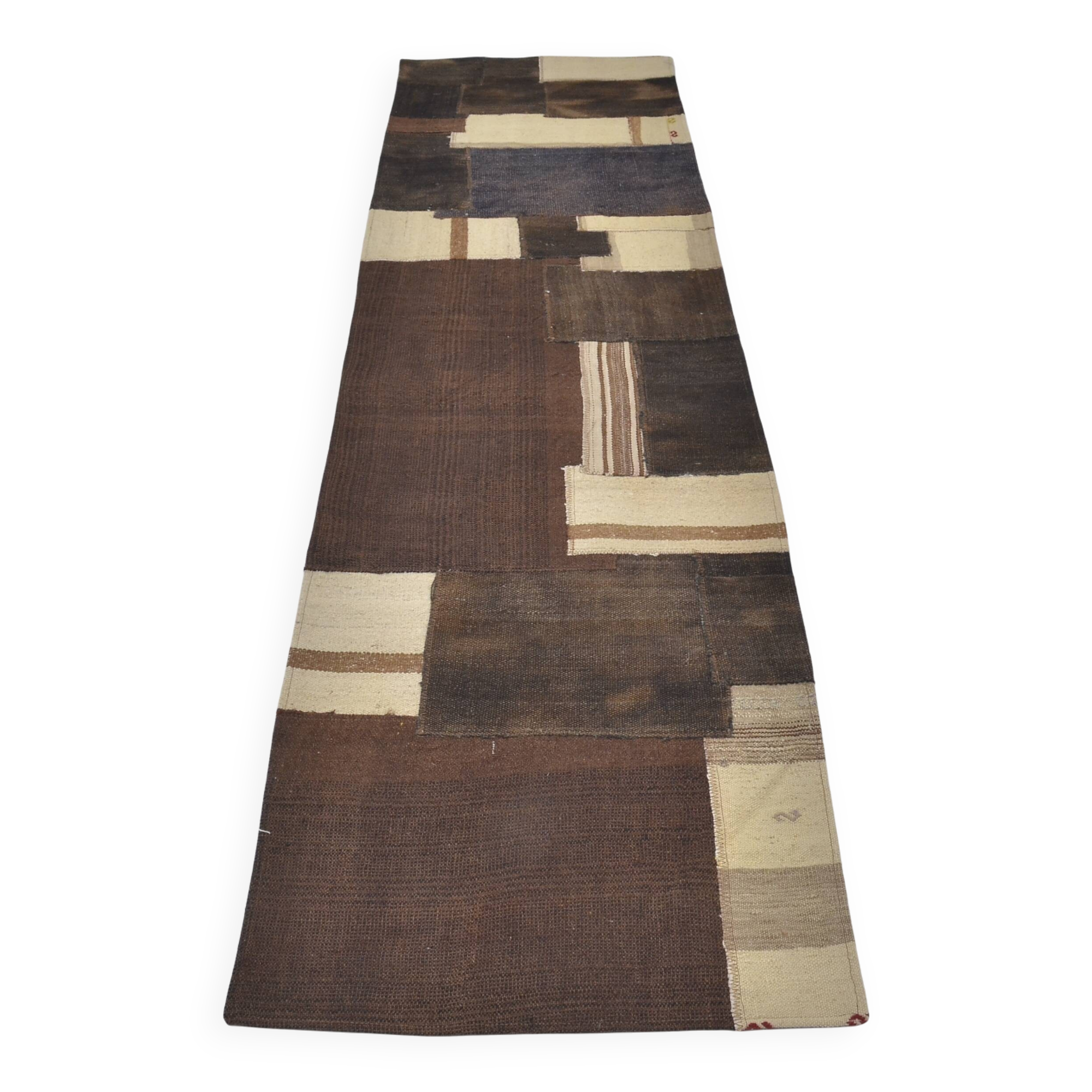 Turkish Handmade Vintage Kilim Runner sku3861
