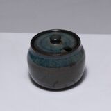 Pot couvert en faïence françois jarlov, 1990s