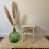 White wooden stool