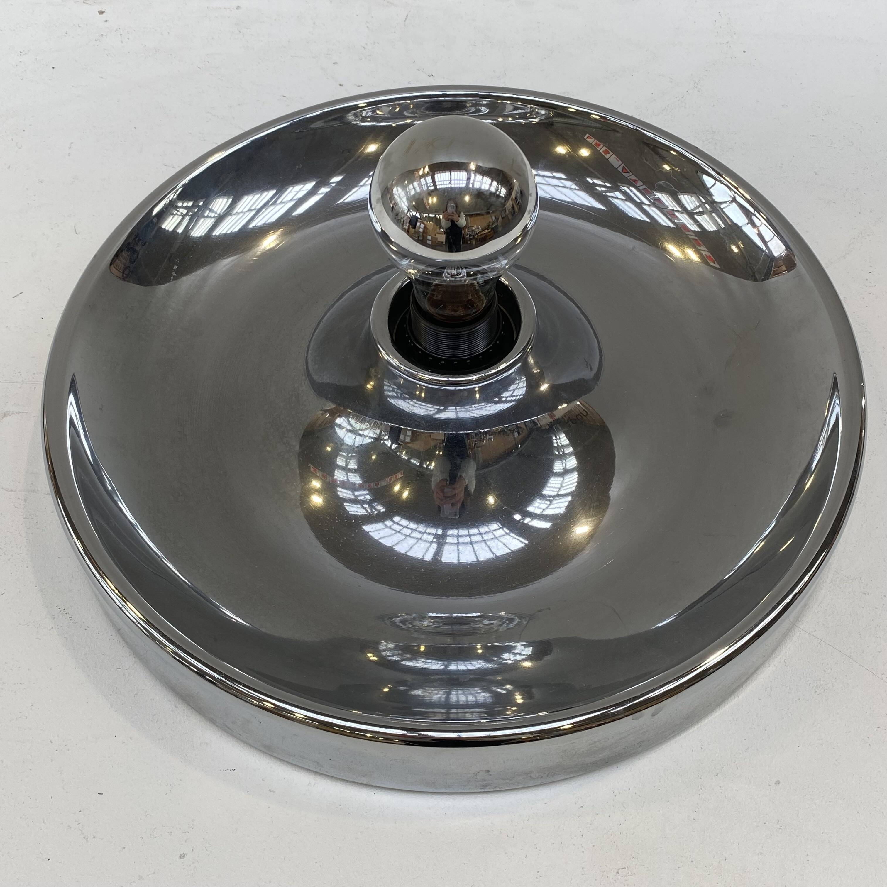 70s space age chrome wall light