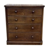 Nineteenth-century Victorian mahogany chest of drawers