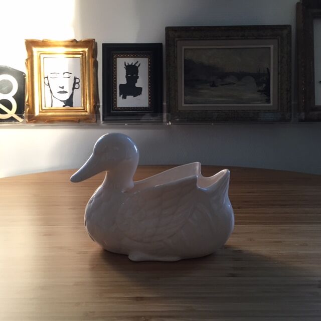 Empty ceramic pocket duck