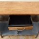 Industrial furniture in metal and wood for bathroom or TV stand