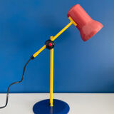 Colored metal articulated lamp 80s 90s