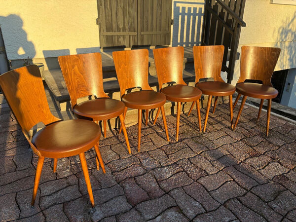 Lot de chaises de bistrot Baumann
