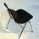 Set of 4 stackable chairs chrome steel tube