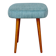 Blue turquoise square vintage stool PRL 1970s
