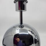 Paire de lampes boule, à poser en inox chromé Vintage
