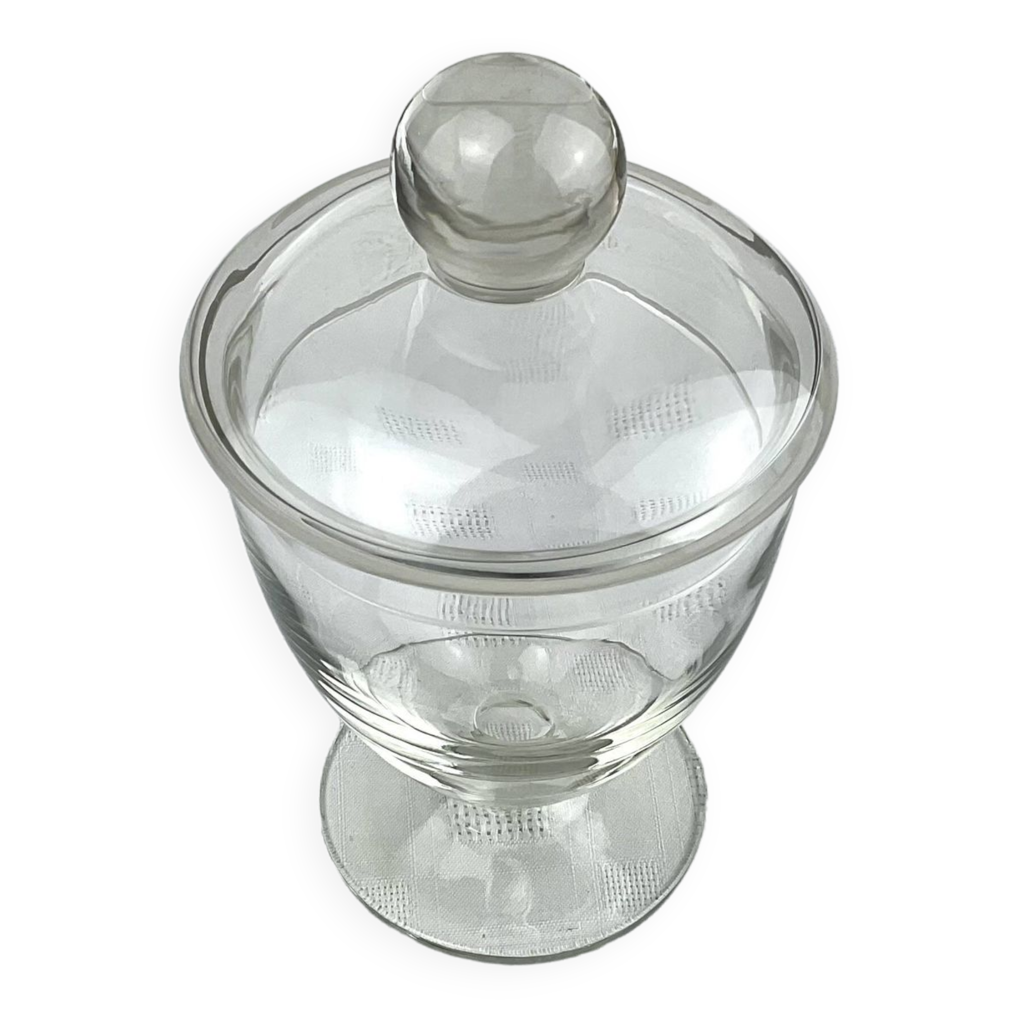 Glass chalice candy box