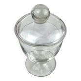 Bonbonnière calice en verre