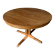 Table ronde en bois avec piétement style Baumann