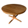 Table ronde en bois avec piétement style Baumann