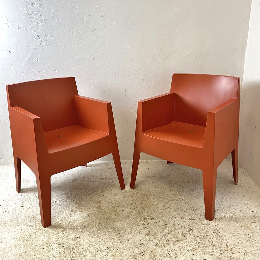 Set of 8 Toy chairs by philippe starck for Driade made in italy