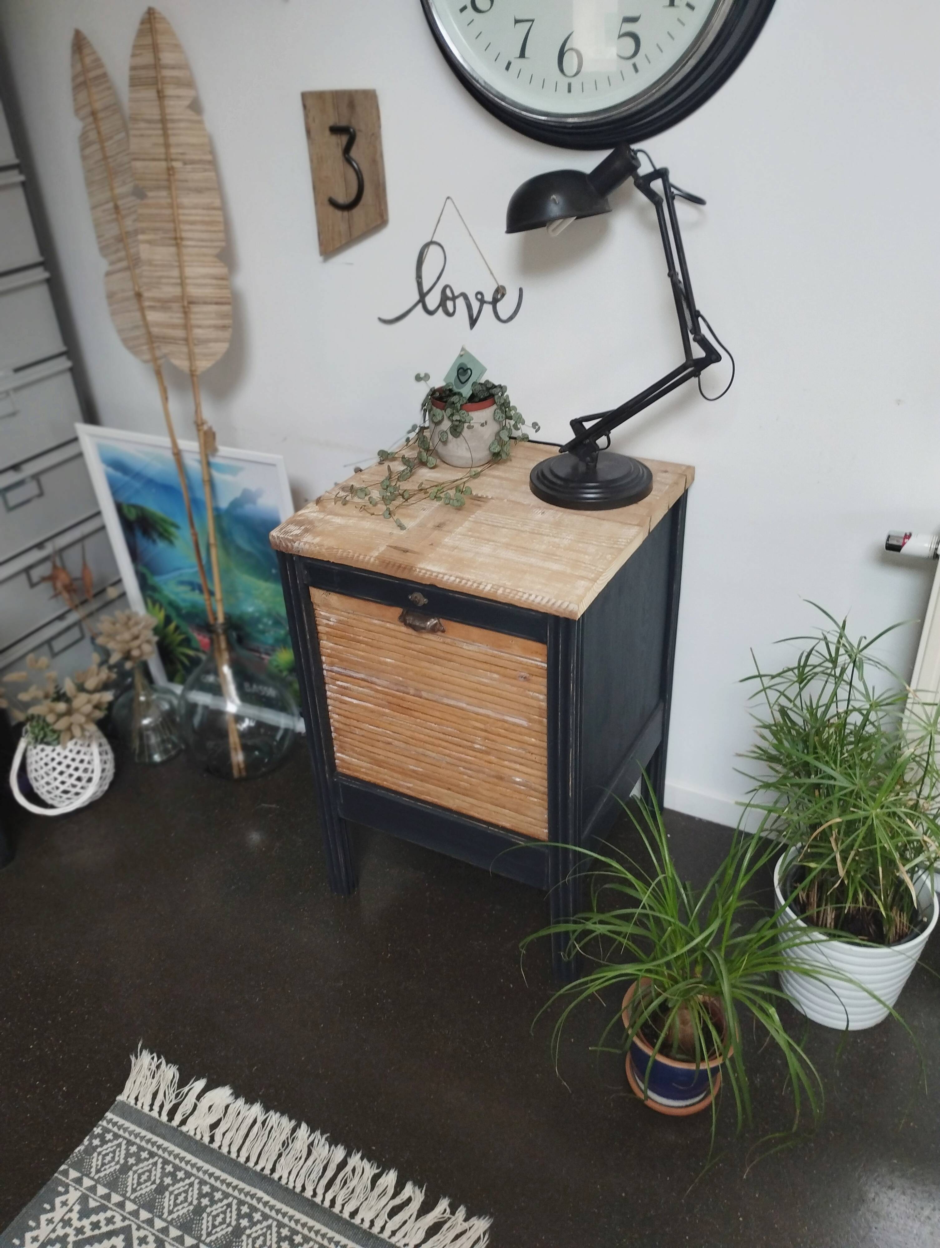 Small vintage file cabinet