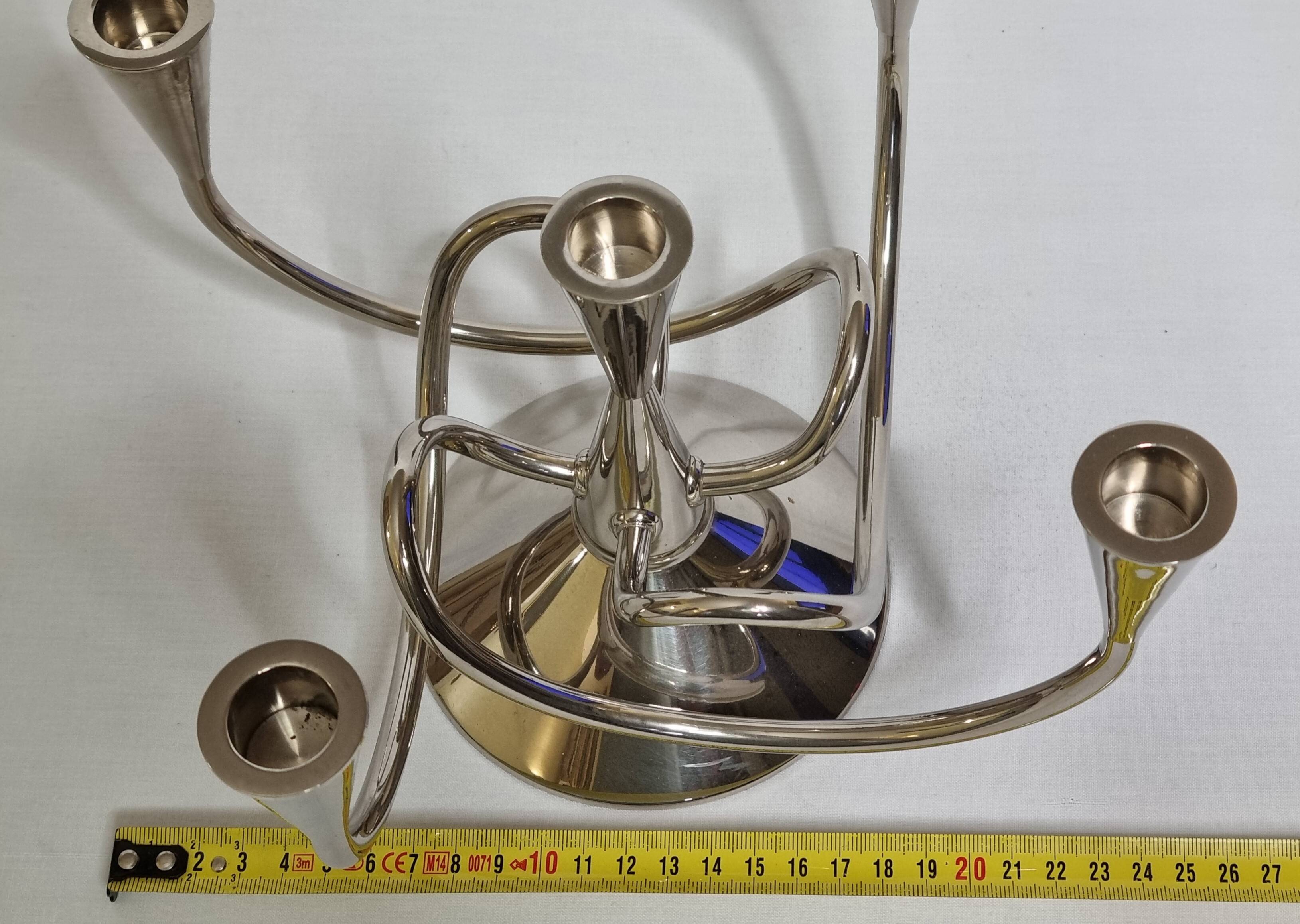 Chandelier Driade Matthew Boulton II 5 lights in metal attributed to Borek Sipek