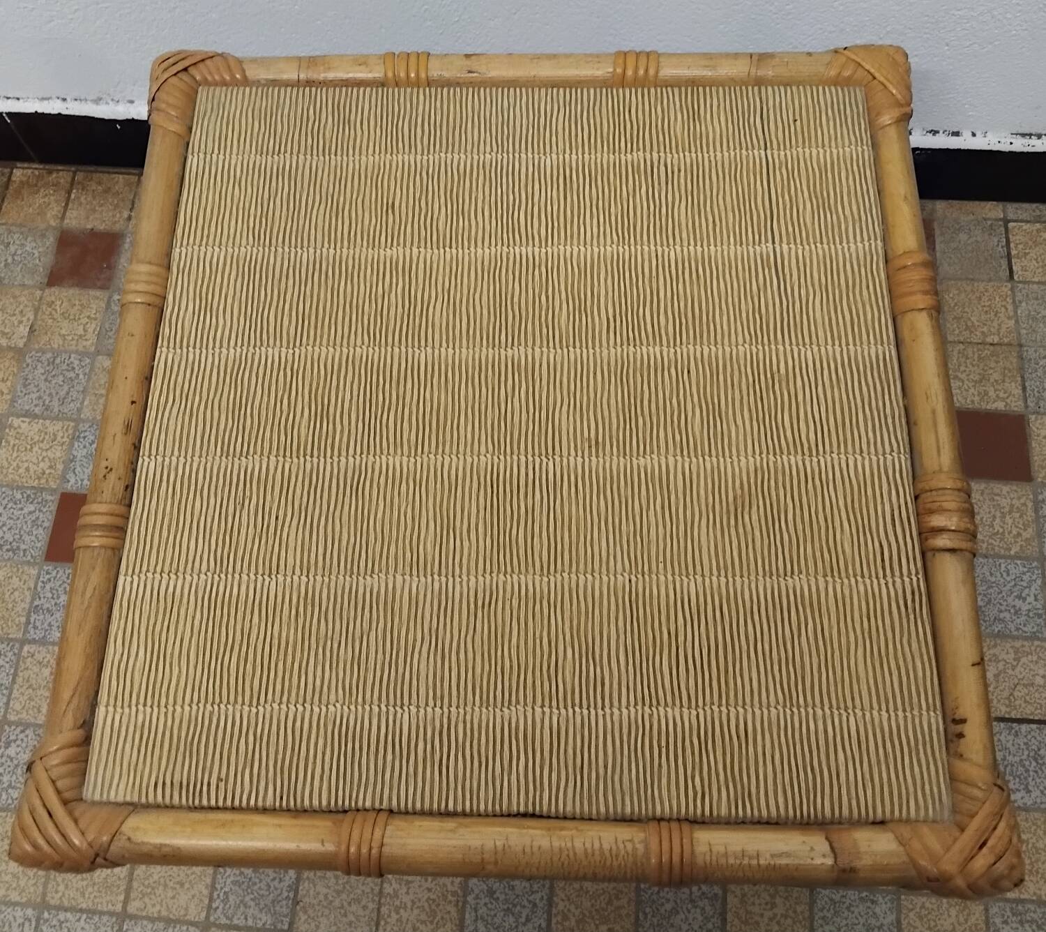 Set of 3 Vintage Rattan Coffee Tables