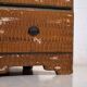 Swedish drop-leaf desk, antique – Scandinavian folk furniture – year 1783