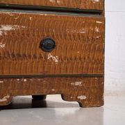 Swedish drop-leaf desk, antique – Scandinavian folk furniture – year 1783