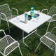 Series of 4 garden armchairs vintage signed EMU model Rio