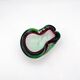 Flavio Poli Seguso Sommerso Green Magenta Ashtray 17.5cm 962g