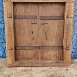 Old wooden tribal window