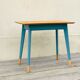 Blue compass foot table