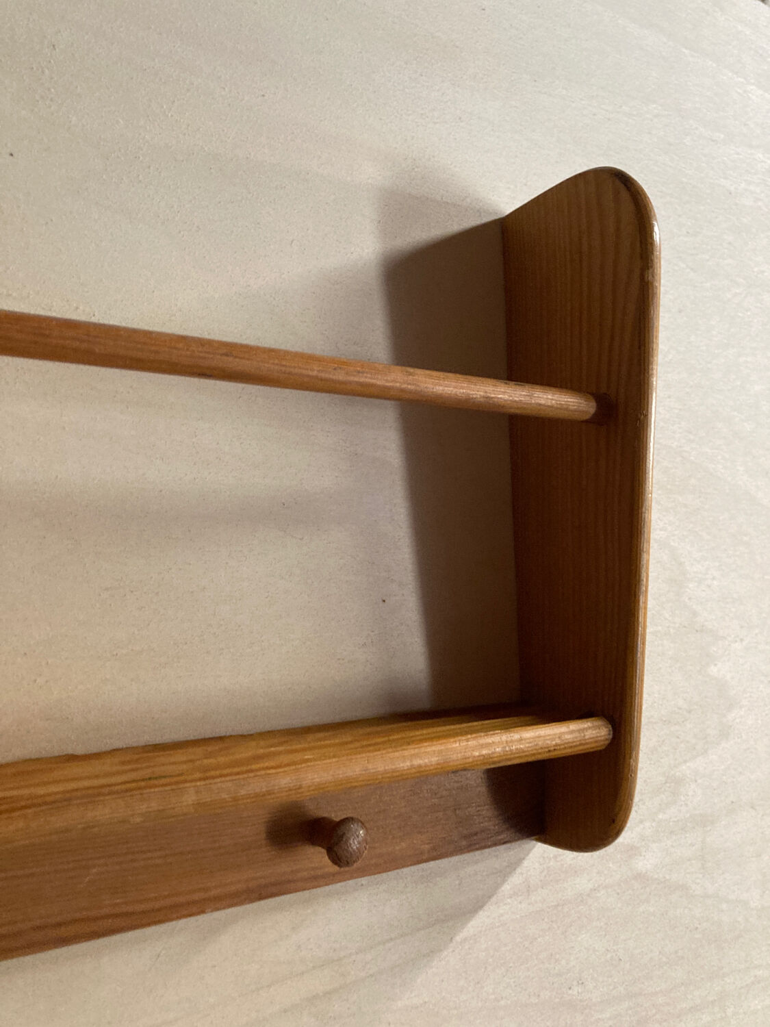 Wooden wall shelf 1980