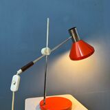 Mid-century red desk lamp