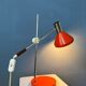 Mid-century red desk lamp