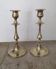 Pair of Toilet Candlesticks - Restoration Period - Early 19th Century - Brass