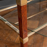 Coffee table with two trays by Pierre Vandel Paris 1980