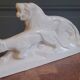 Art Deco sculpture lion and lioness couple