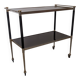 Table desserte moderniste à roulettes, Italie vers 1950