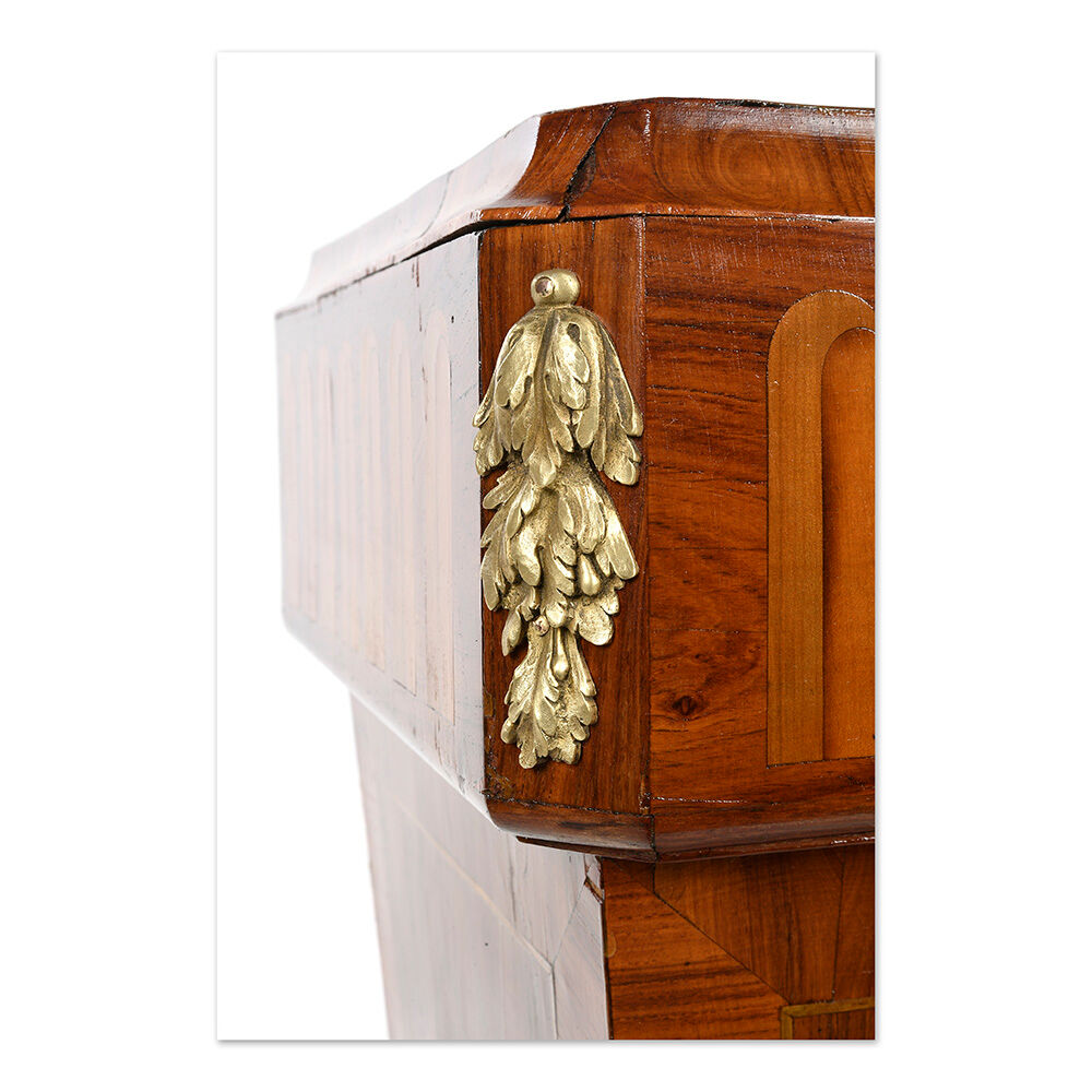 Art Deco style column in marquetry