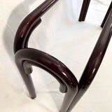 Vintage black/red wood console