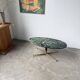 Table basse en marbre vert et laiton par Michel Kin pour Arflex