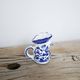 Vintage ceramic milk jug from Deruta, Italy